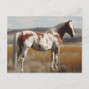 Pinto Mustang-häst Vykort