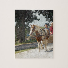 Pinto och children in buggy pussel