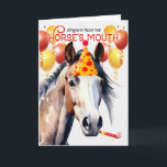 Pinto Paint Horse Funny Birthday Kort<br><div class="desc">Denna födelsedagsfirande är en redo som är en Paint-ras med pinto,  eller så kan vissa kalla fläckmarkeringar och hästälskaren är säker på att bli förvånad.</div>