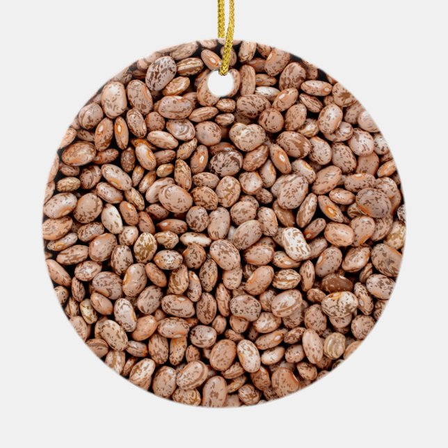 Pintobönor Julgransprydnad Keramik (Framsidan)