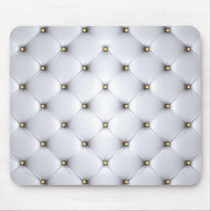 Pintuck White och guld elegant Musmatta