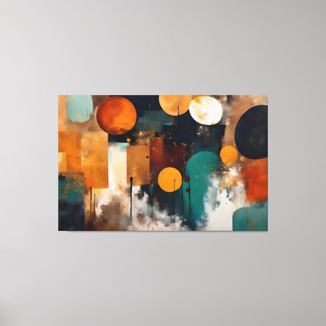 Pintura abstrata tela em canvas (Framsida)
