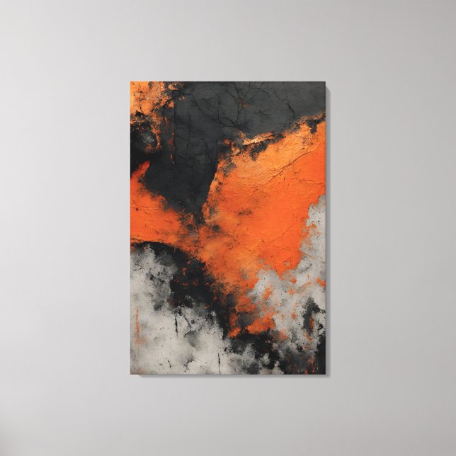 Pintura abstrata Textura concreto Impressão Canvas (Framsida)