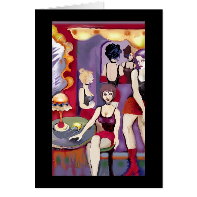 Pintura digital realizada en Photoshop con tabb Hälsningskort (Framsidan)