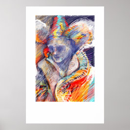 Pintura digital realizada en Photoshop con tabb Poster