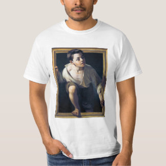 Pintura "Escapando de la crítica" Trampantojo Art Tee