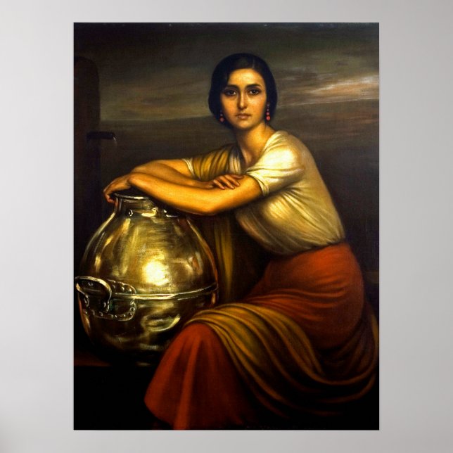 Pintura ’La Fuensanta’ Julio Romero de Torres Poster (Framsidan)