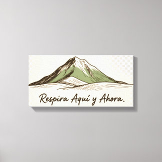 Pintura Rústica: Montaña, Paz y Minimalismo Canvastryck