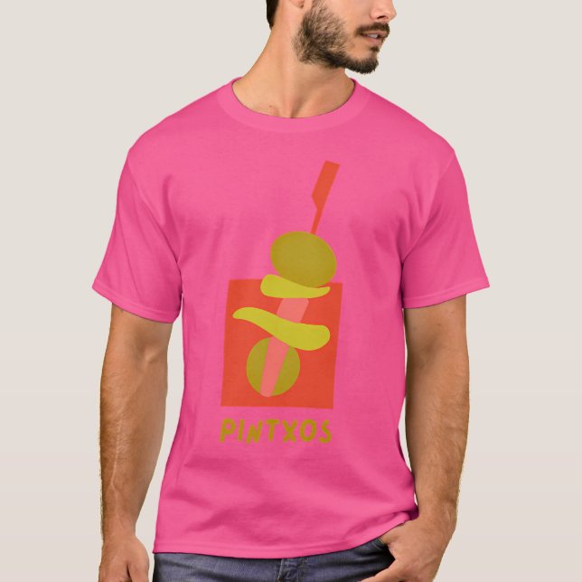 Pintxos - San Sabastian Spanien T Shirt (Framsida)