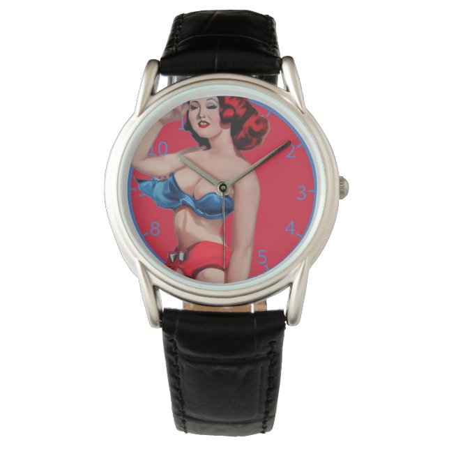 Pinup Art Watch Armbandsur (Framsida)