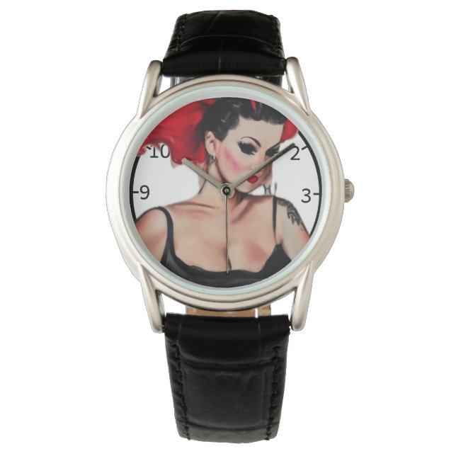 Pinup Art Watch Armbandsur (Framsida)