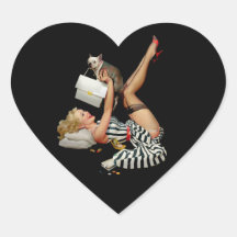 Pinup-flicka med valp Alberto vargas vintage