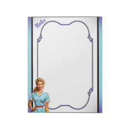 Pinup för akut nostalgi i sjuksköterskeskolor anteckningsblock