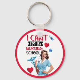 Pinup för akut nostalgi i sjuksköterskeskolor nyckelring