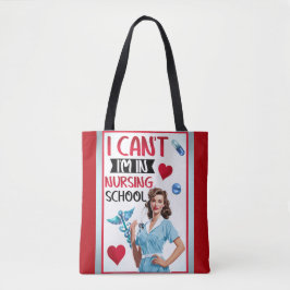 Pinup för akut nostalgi i sjuksköterskeskolor tygkasse