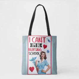 Pinup för akut nostalgi i sjuksköterskeskolor tygkasse