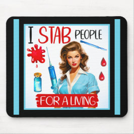 Pinup för akut nostalgisk sjuksköterska för ett li musmatta