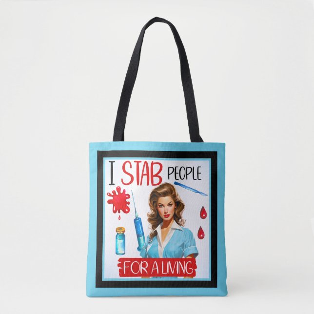 Pinup för akut nostalgisk sjuksköterska för ett li tygkasse (Framsida)