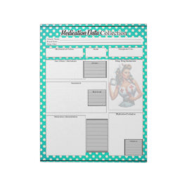 Pinup för bläck sjuksköterska _ insamling av läkem anteckningsblock