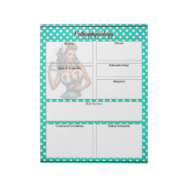 Pinup för blankt sjuksköterska_ patofysiologi Temp Anteckningsblock