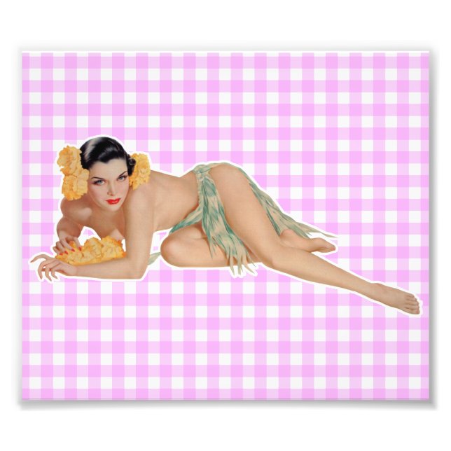 Pinup Girl Fototryck (Framsidan)
