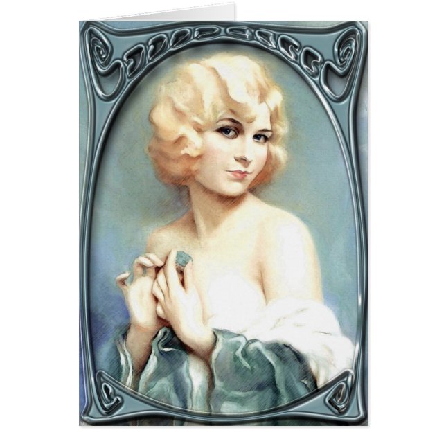 pinup hälsningskort (Framsidan)