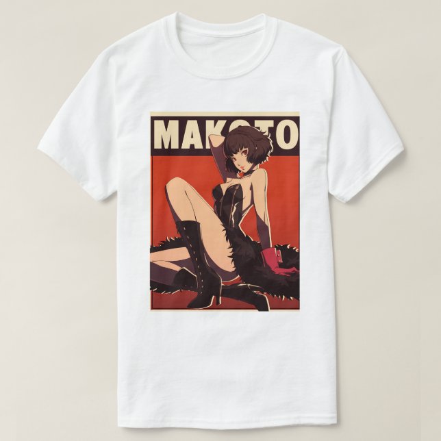 Pinup Makoto V2 141 T Shirt (Design framsida)