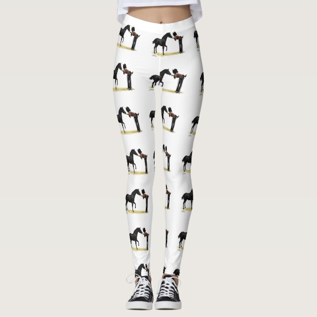 Pinup med hästhögar leggings (Framsida)