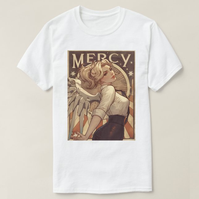 Pinup Mercy 31 T Shirt (Design framsida)