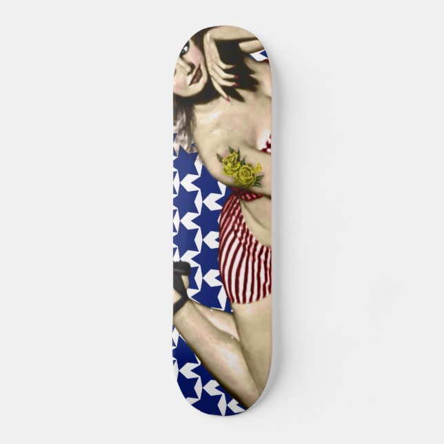 pinup mini skateboard bräda 18,7 cm (Framsida)
