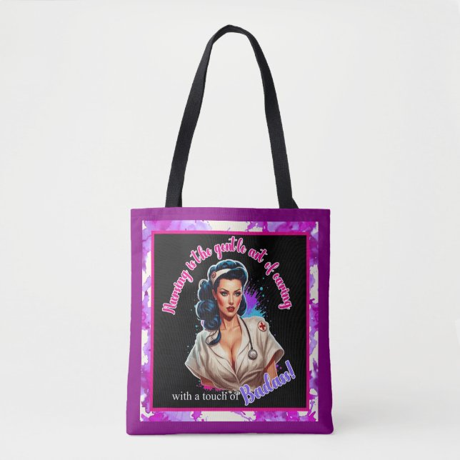 Pinup_ Nurse Badass Tygkasse (Framsida)