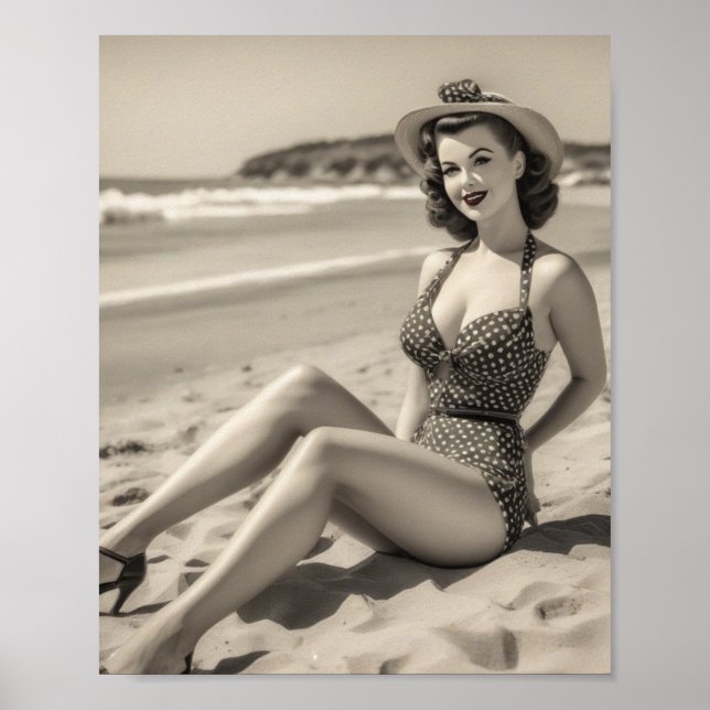 pinup plage poster (Framsidan)