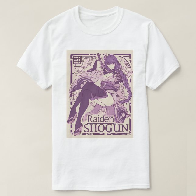 Pinup Raiden Shogun 61 T Shirt (Design framsida)