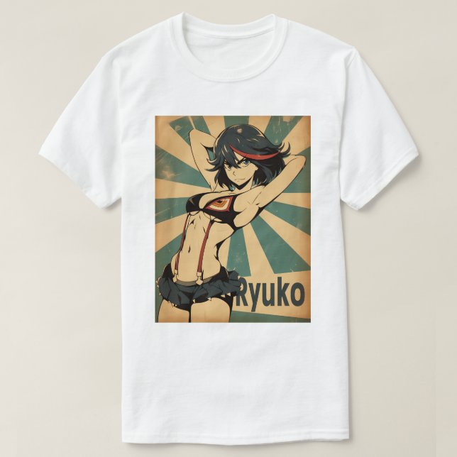 Pinup Ryuko 18 T Shirt (Design framsida)