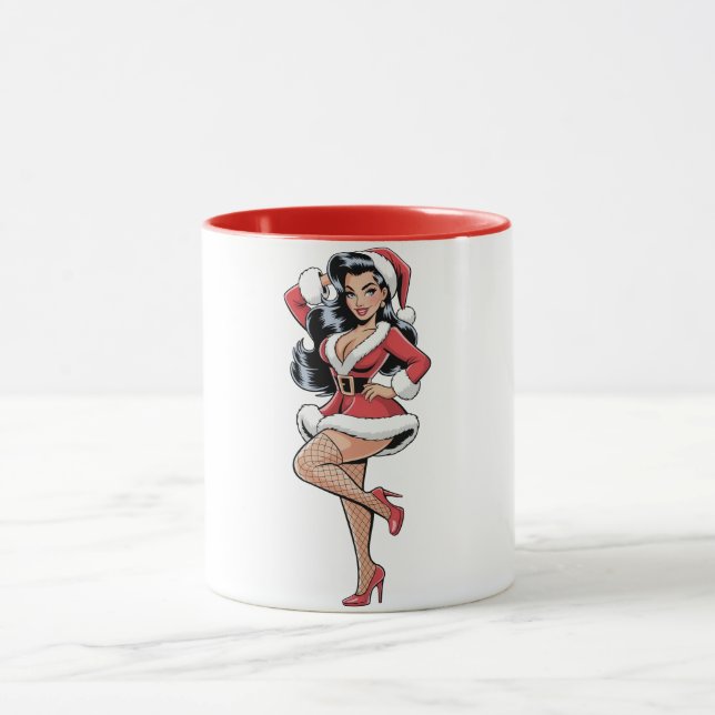 Pinup Santa Babe Mugg (Center)