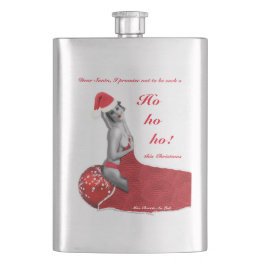 Pinup Santa jultomten Yoke Hip-kolv Fickplunta