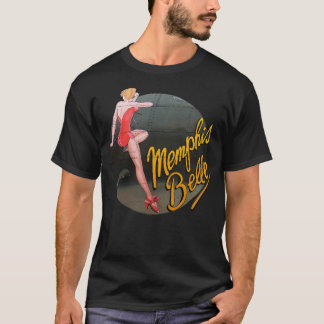 Pinup WWII B17 Flies Fortress Memphis Belle T Shirt