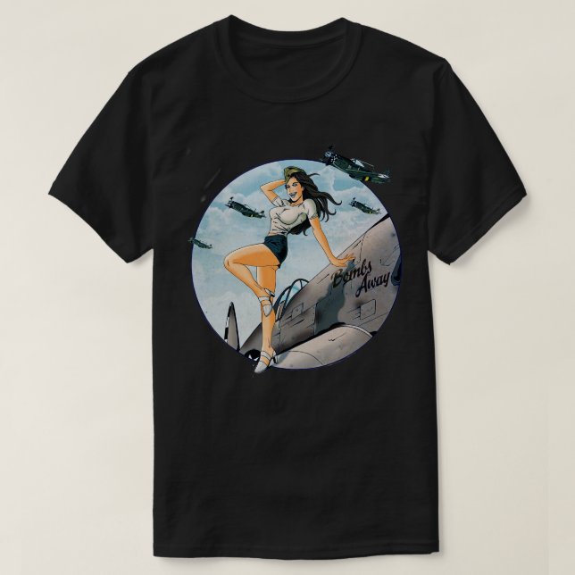 Pinup WWII-Vintage T Shirt (Design framsida)