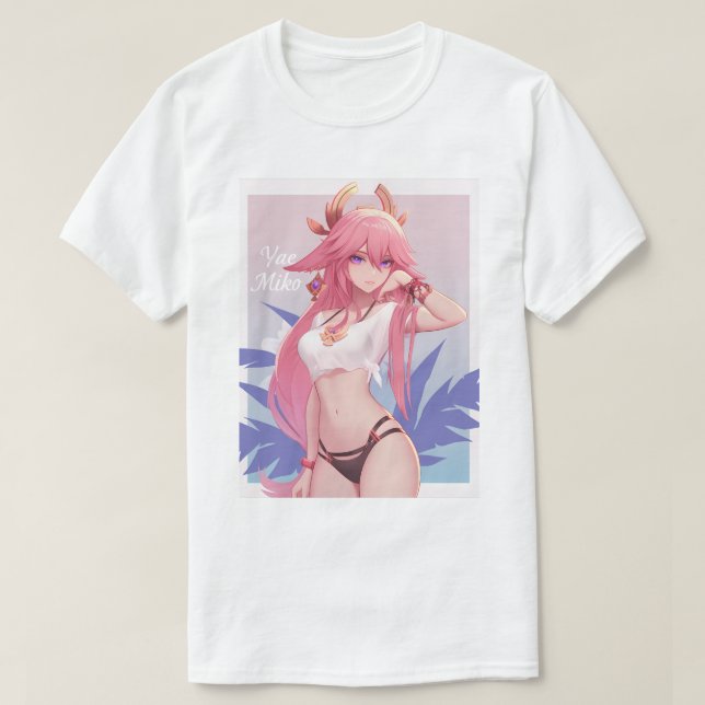 Pinup Yae Miko 173 T Shirt (Design framsida)