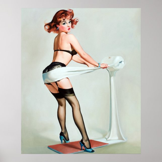 Pinupet Arbeta ut Poster (Framsidan)