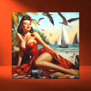 Pinupet Classic Vintage Beauty Kakelplatta