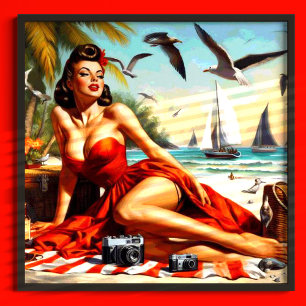 Pinupet Classic Vintage Beauty Poster