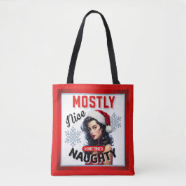 Pinupet Cute Ibland Naughty Retro-jul Tygkasse