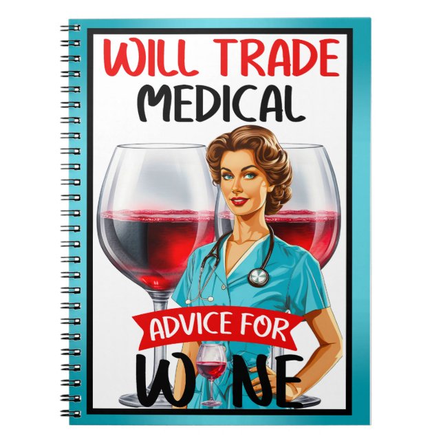 Pinupet Cute Nostalgic Nurse kommer att vara en ha Anteckningsbok (Framsidan)