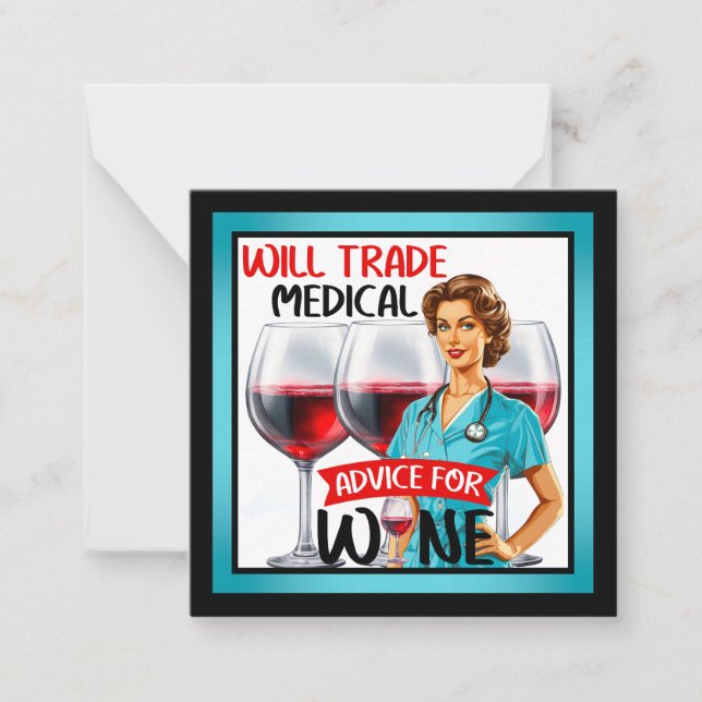 Pinupet Cute Nostalgic Nurse kommer att vara en ha Anteckningskort (Framsida)