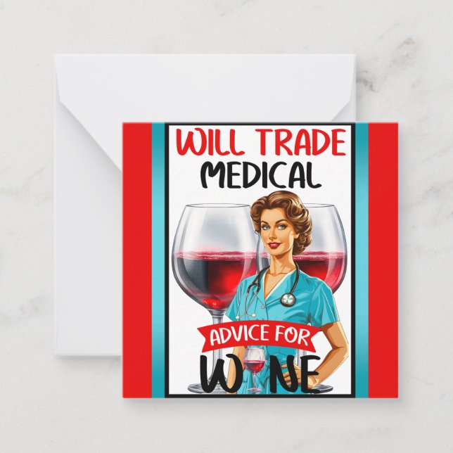Pinupet Cute Nostalgic Nurse kommer att vara en ha Anteckningskort (Framsida)