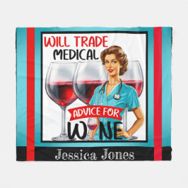 Pinupet Cute Nostalgic Nurse kommer att vara en ha Fleecefilt