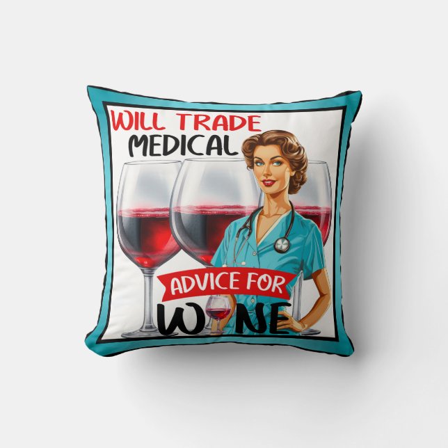 Pinupet Cute Nostalgic Nurse kommer att vara en ha Kudde (Framsida)