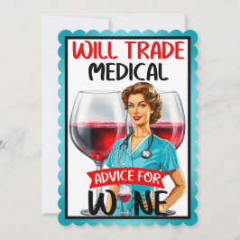 Pinupet Cute Nostalgic Nurse kommer att vara en ha Tack Kort