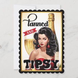 Pinupet Cute Tkonserverad och Tipsy Tack Kort